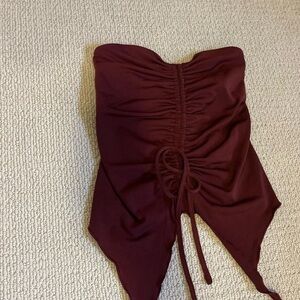 Urban Outfitters Burgundy Crop Top